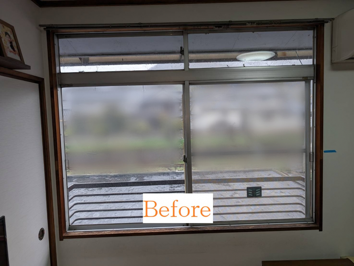 FGネクストの内窓の施工・ふかし枠あり（福山市）の施工前の写真2