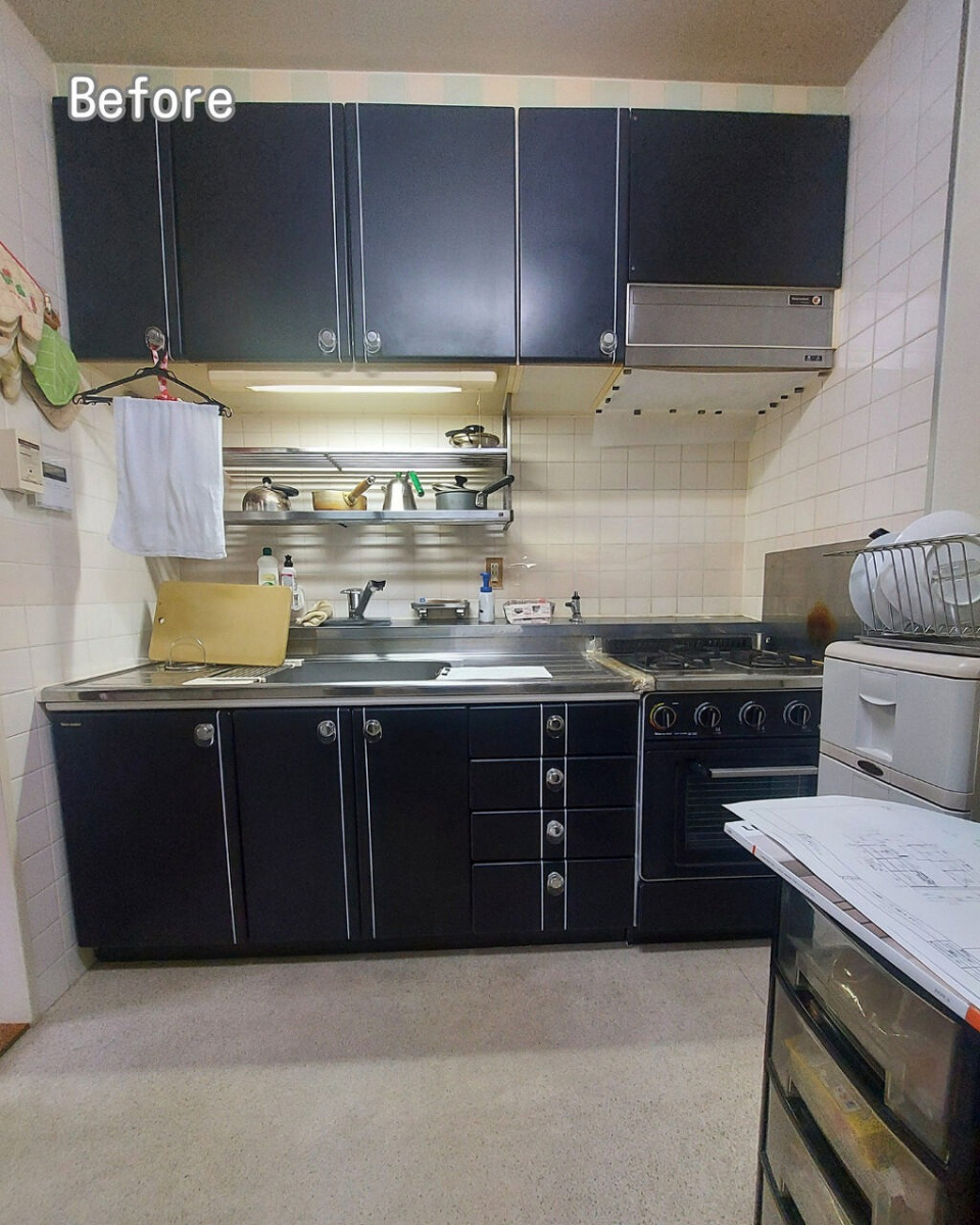 FGネクストの福山市 マンションのシステムキッチンの交換の施工前の写真1