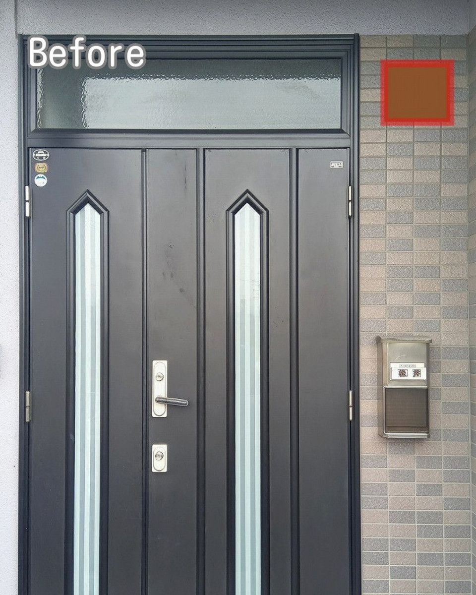 FGネクストの玄関リフォームで「鍵が回らない・換気できない」悩みを解決！福山の施工事例をご紹介の施工前の写真1