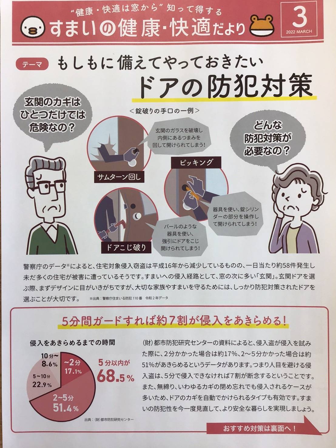 すまいの健康・快適だより3月号☆ ホテイヤトーヨー住器のブログ 写真1