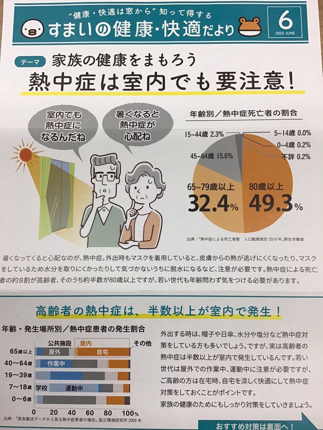 すまいの健康・快適だより6月号☆ ホテイヤトーヨー住器のブログ 写真1