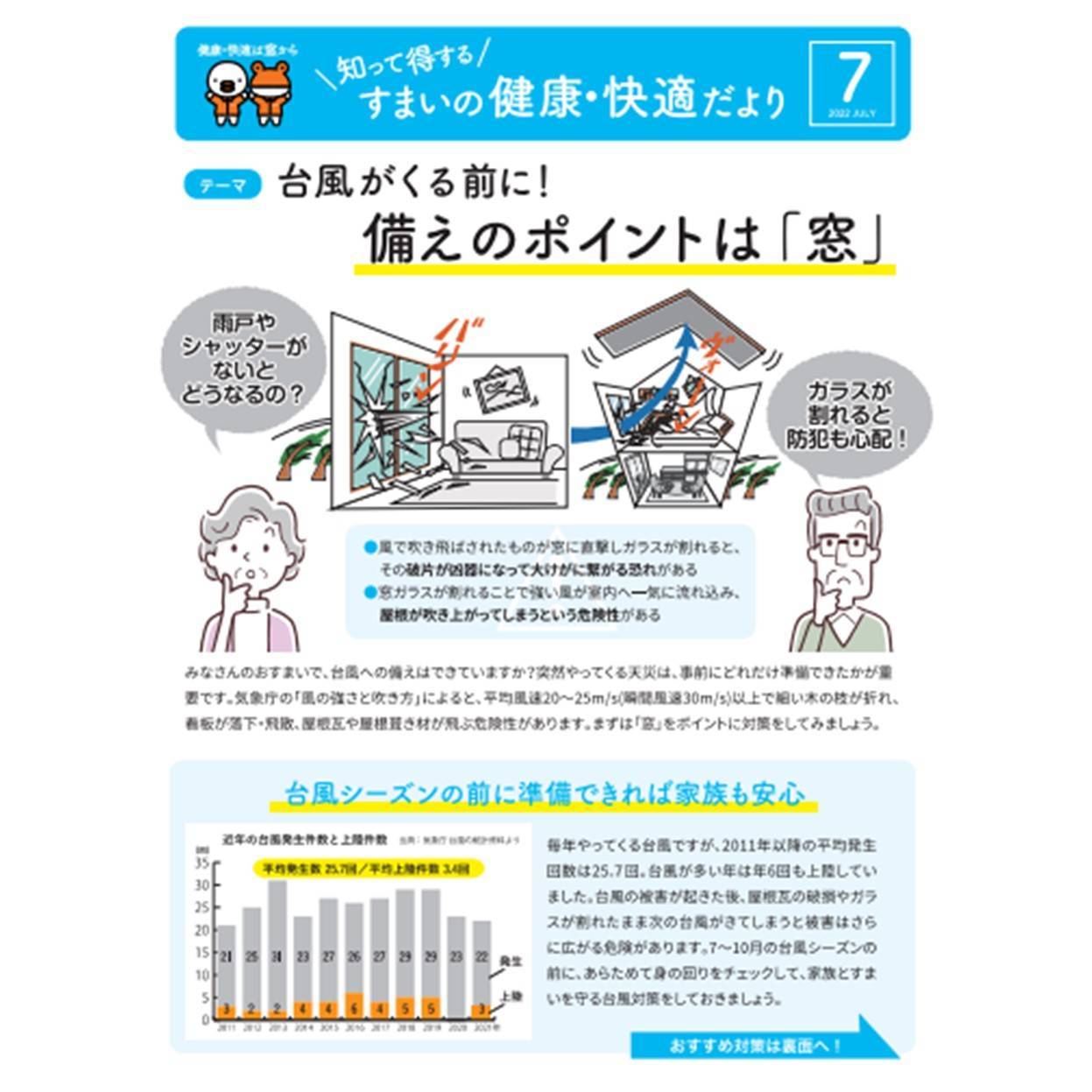 すまいの健康・快適だより7月号☆ ホテイヤトーヨー住器のブログ 写真1