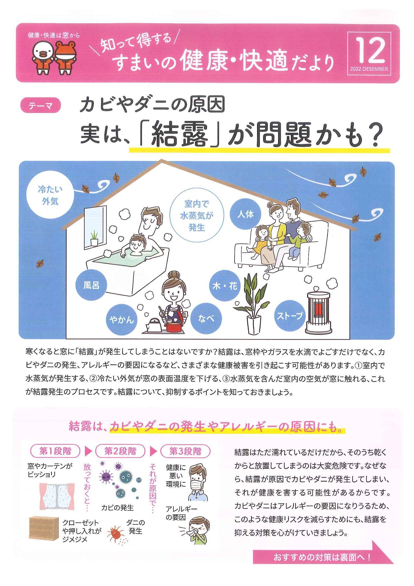 すまいの健康・快適だより　12月号 山装 リニューアル事業部のイベントキャンペーン 写真1