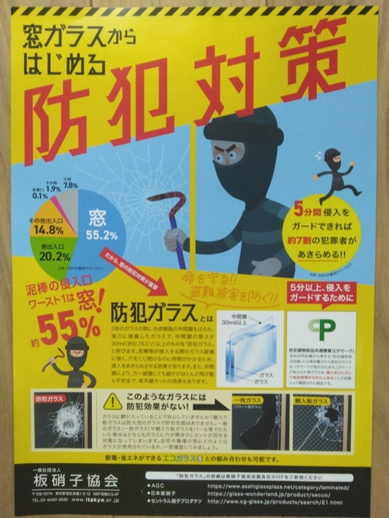 山装 リニューアル事業部の【防犯合わせペアガラス】交換工事の施工前の写真3