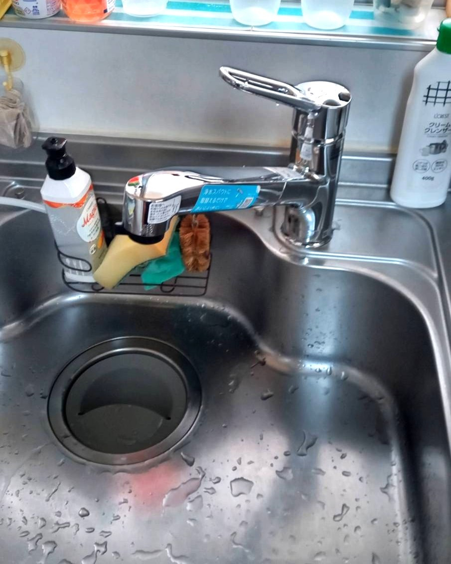 海南トーヨー住器のキッチン水栓交換で快適＆清潔な暮らしへ✨の施工後の写真1