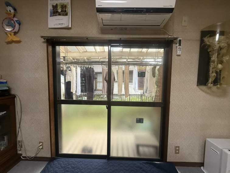 藤野トーヨー住器 市原の『千葉県市原市』内窓（インプラス）取付工事①の施工前の写真1