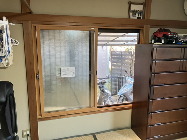 藤野トーヨー住器 市原の『千葉県市原市』補助金活用　インプラス設置工事①　全部の窓に内窓設置しましたの施工後の写真2